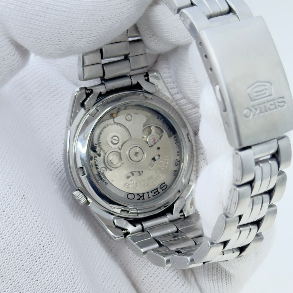 Seiko 5 - 7S26-01V0 Automatic Men's Watch Day Date Stainless Steel Japan Made