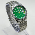 Seiko 5 -  Automatic Watch 21 Jewels  Green Dial Vintage Style Mod