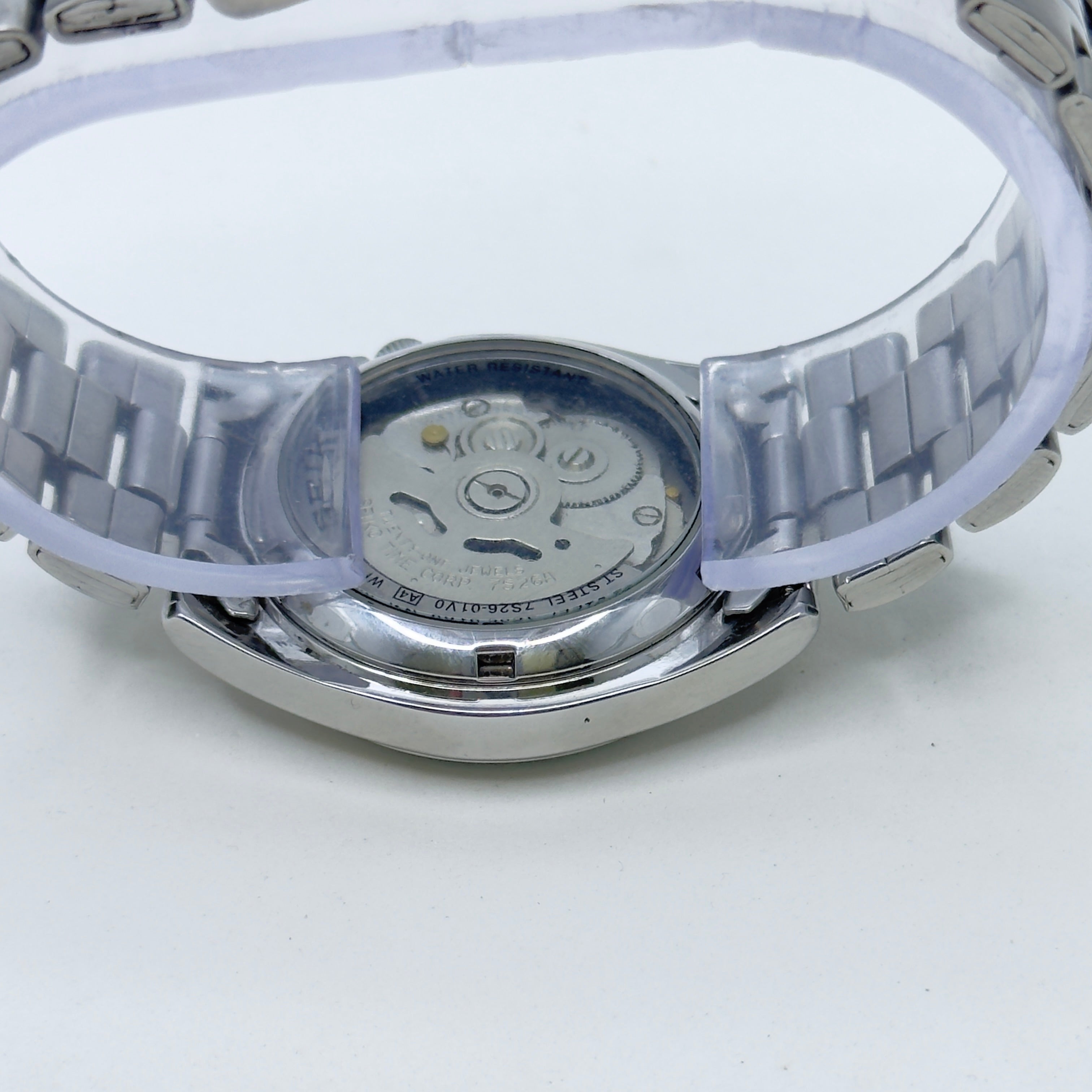 Seiko 5 - 7S26-01V0 Automatic Men's Watch Day Date Stainless Steel Japan Made