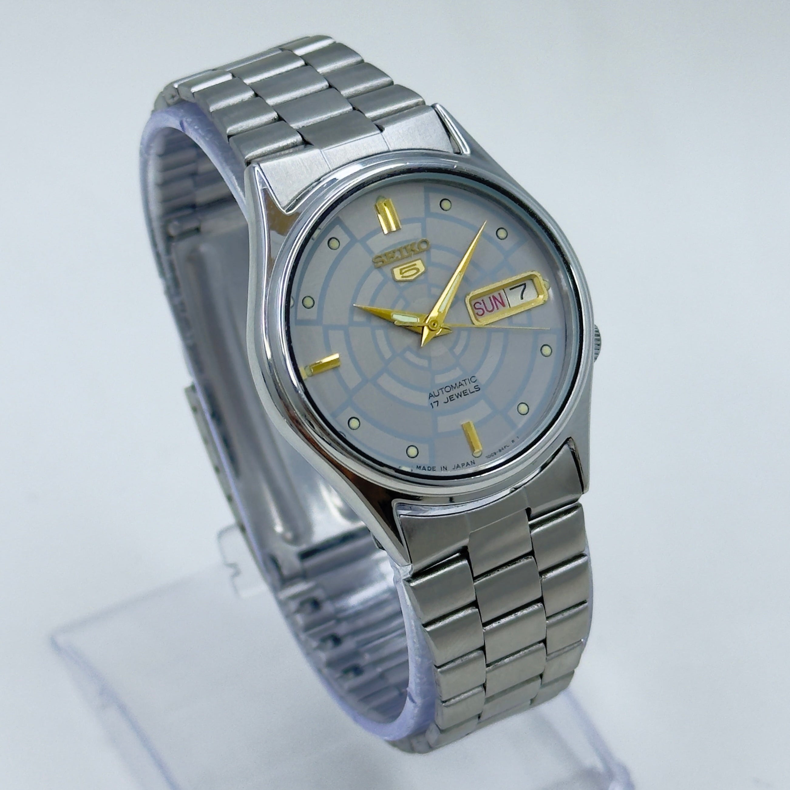 Vintage Seiko 5 Automatic 17J Men's Wristwatch Japan Made