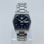Vintage Seiko 5 Automatic Men's Watch Black Dial Japan Made
