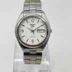 Vintage Seiko 5 Automatic White Dial — 21 Jewels (7S26)