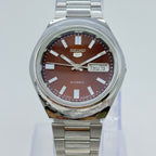 Seiko 5 - Custom Vintage Style Automatic Mens Watch 6309  Brown Sunburst Dial