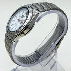 Seiko 5 -  Automatic Watch 21-J White Dial Vintage Style Mod