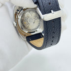 Vintage Style Watch - Seiko Automatic 21 Jewels Blue Dial Day Date Mod