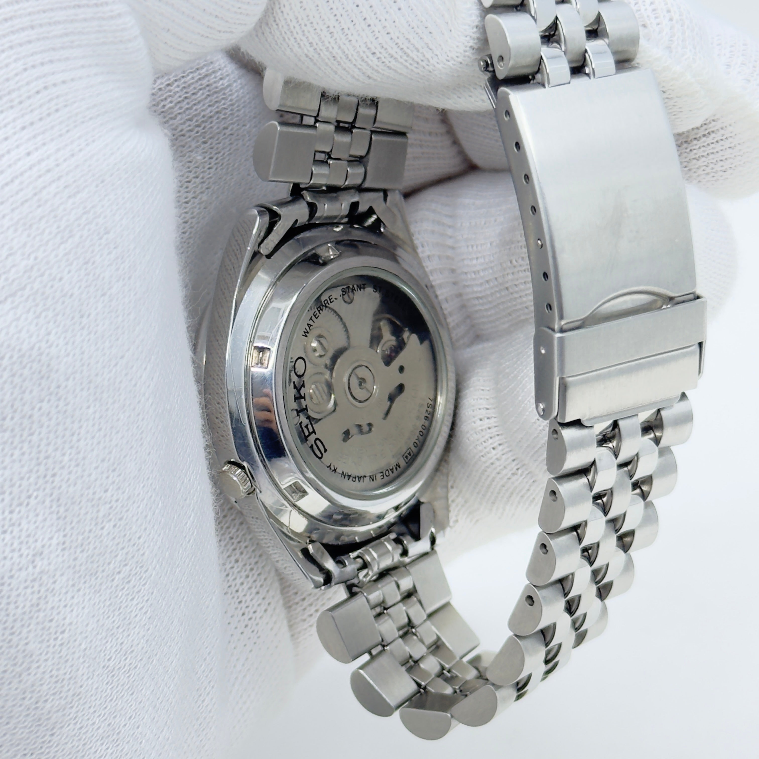 Seiko 5 - 7S26-00X0 Automatic Men's Watch Day Date Stainless Steel Japan Made