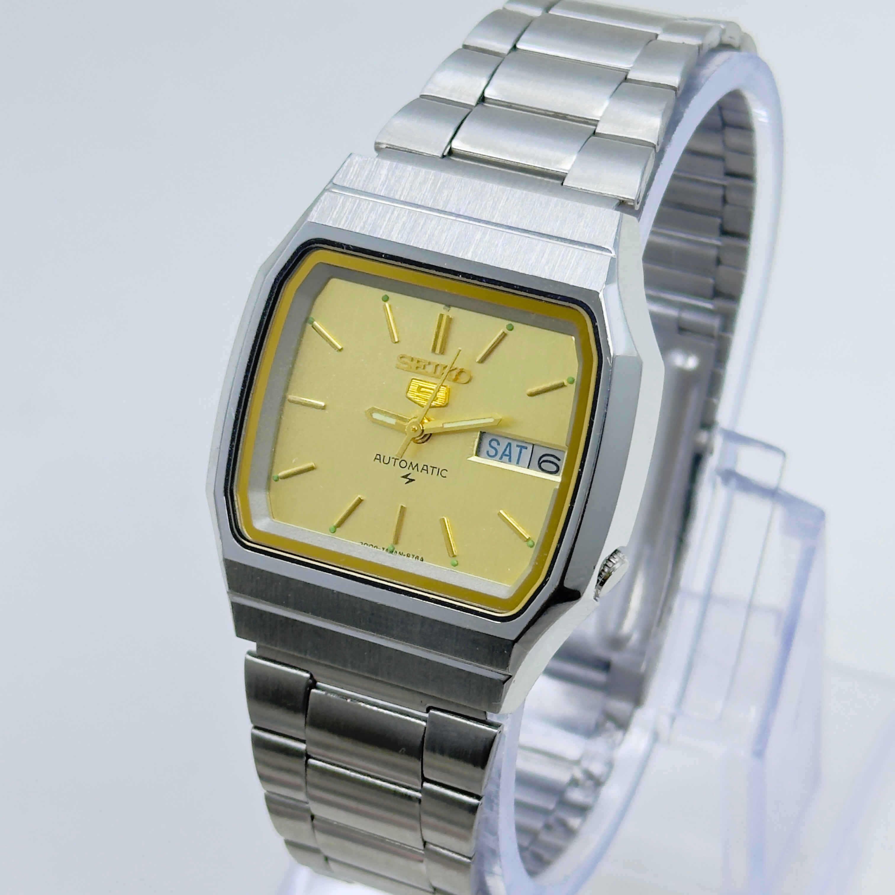 Vintage Seiko 5 Square Automatic Wristwatch
