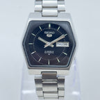 Vintage Seiko 5 Automatic Men's Watch Black Dial Japan Made