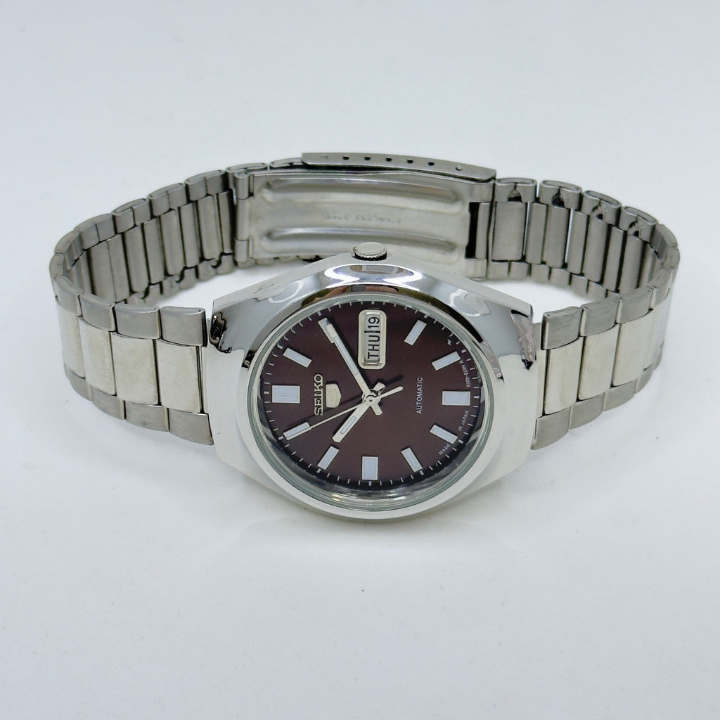 Seiko 5 - Custom Vintage Style Automatic Mens Watch 6309  Brown Sunburst Dial