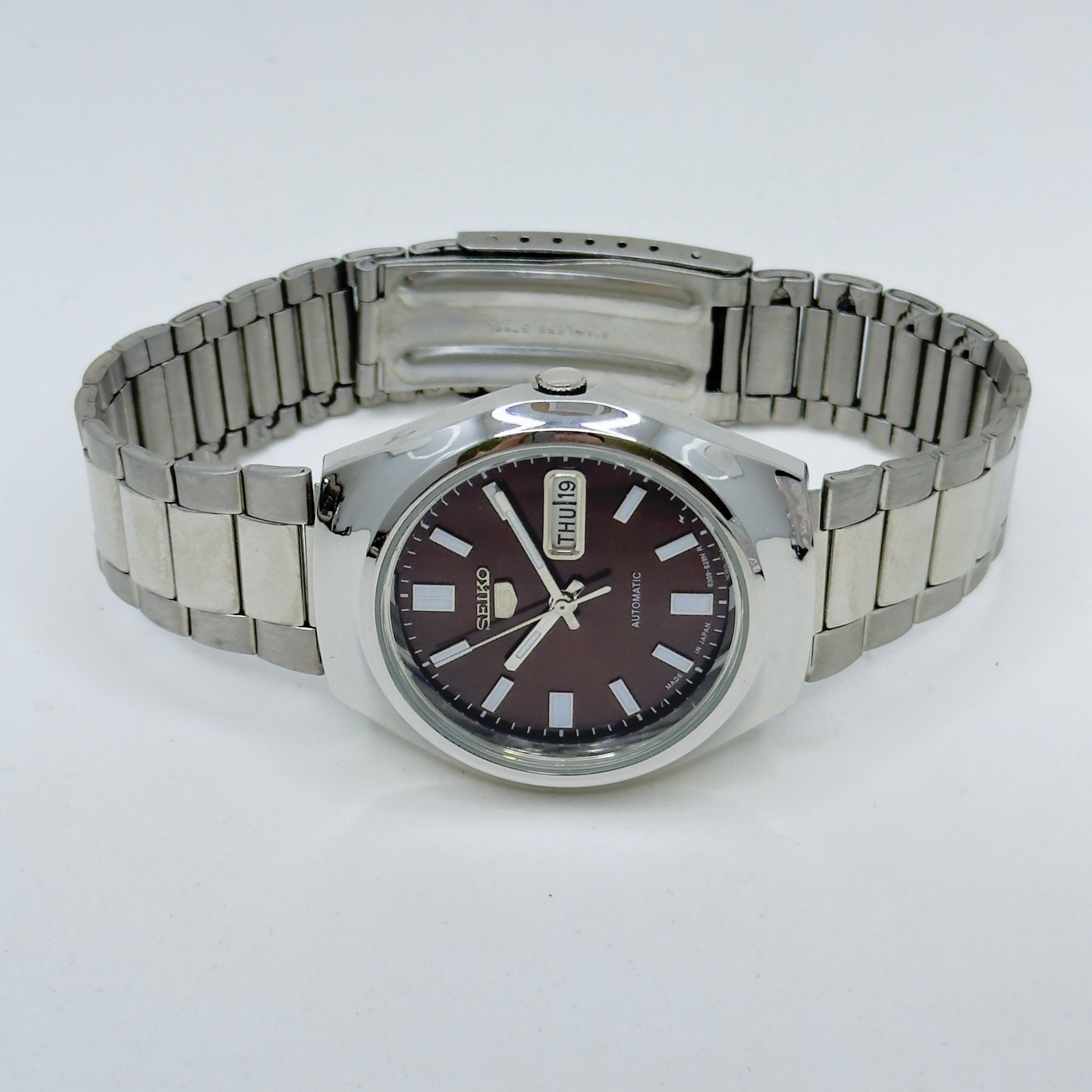 Seiko 5 - Custom Vintage Style Automatic Mens Watch 6309  Brown Sunburst Dial