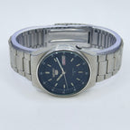 Seiko 5 Automatic Men's Watch Black Railway Time Dial 36mm Day-Date Japan