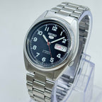 Vintage Seiko 5 Automatic Black Dial — 21 Jewels (7S26)