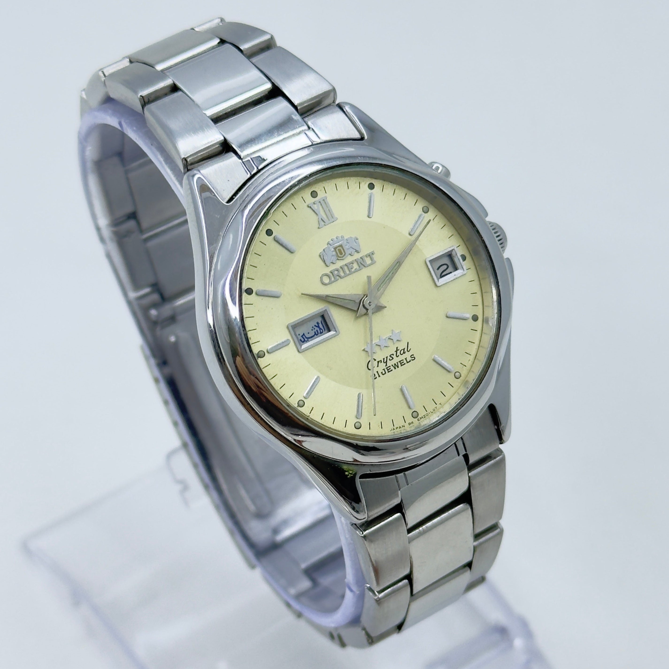 Vintage Watch Orient 3 Star Crystal Automatic Men's Wristwatch Japan