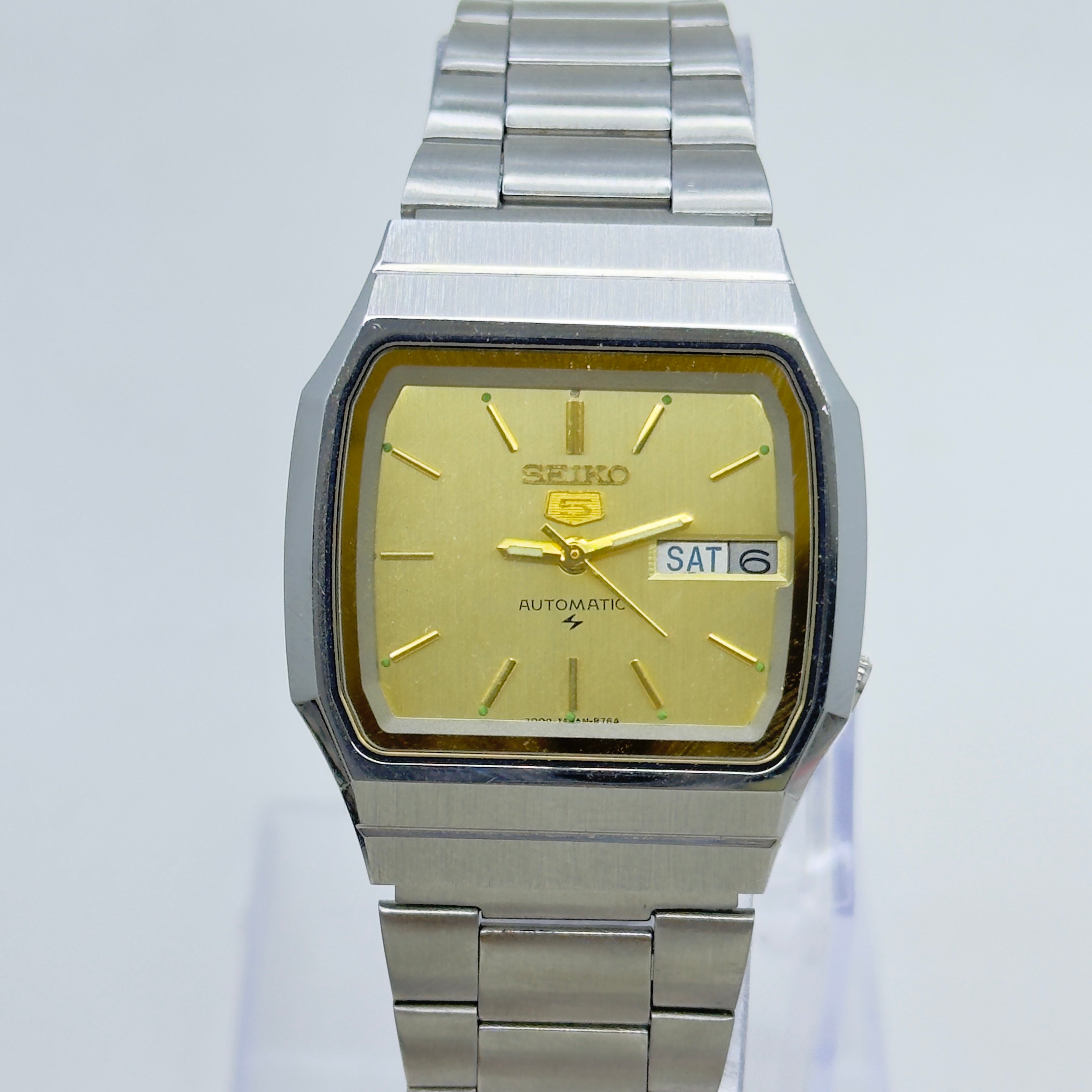 Vintage Seiko 5 Square Automatic Wristwatch