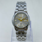 Seiko 5 - 7S26-01R0 Automatic Men's Watch Day Date Stainless Steel Japan Made