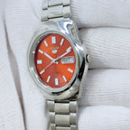 Seiko 5 - Custom Vintage Style Automatic Mens Watch 6309 Orange Dial