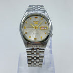 Seiko 5 - 7S26-00X0 Automatic Men's Watch Day Date Stainless Steel Japan Made