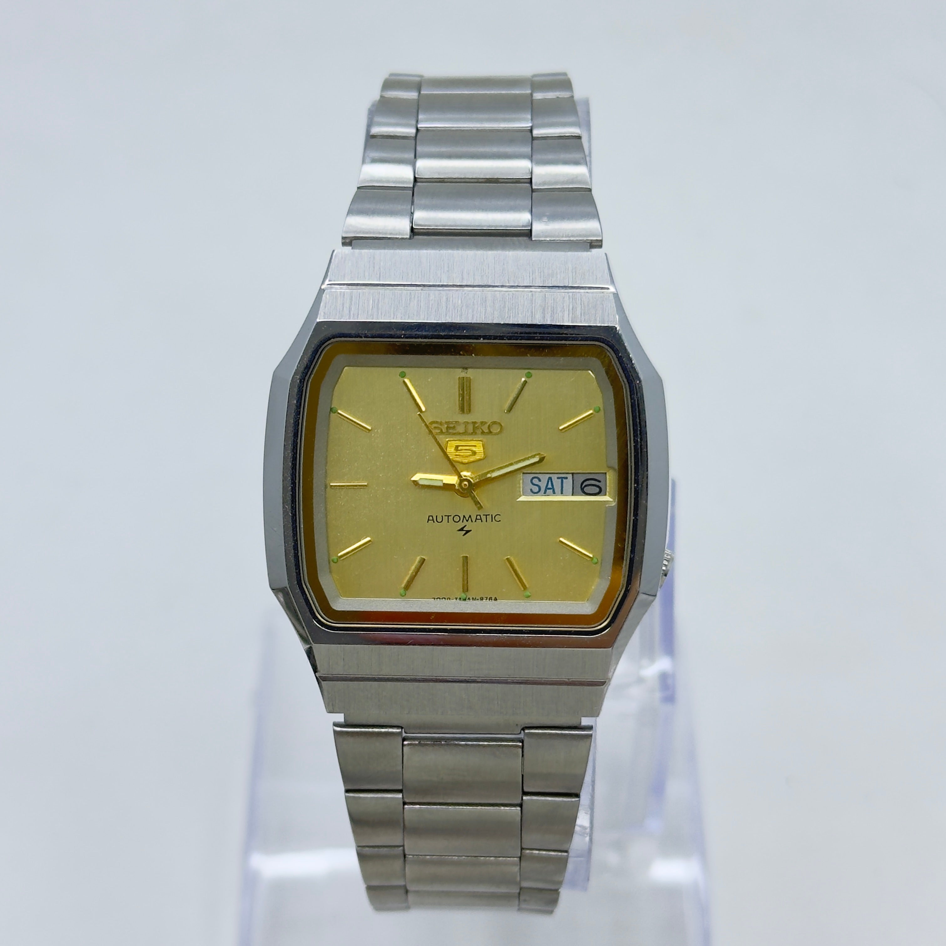 Vintage Seiko 5 Square Automatic Wristwatch