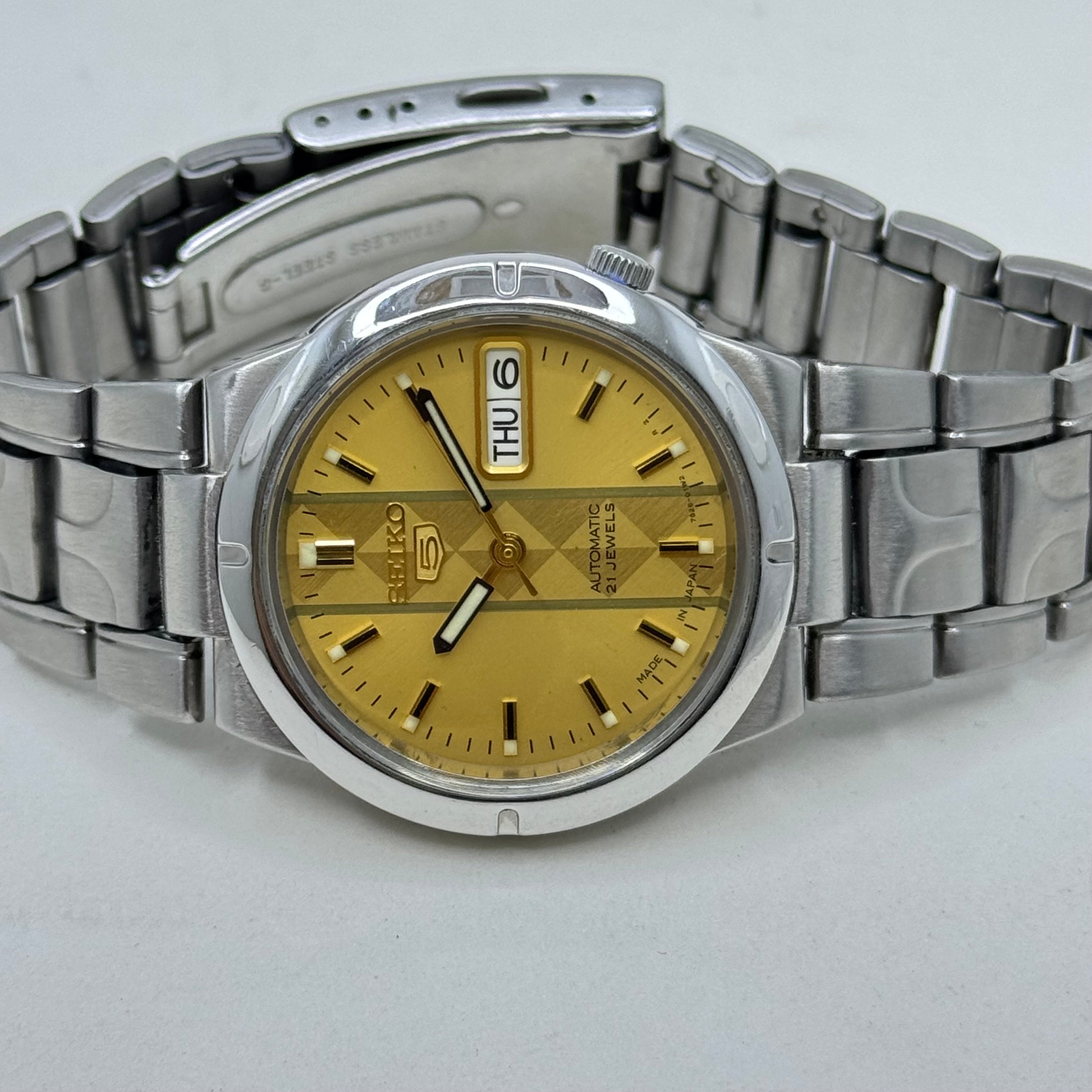 Vintage Seiko 5 Automatic Men's Watch Japan Made
