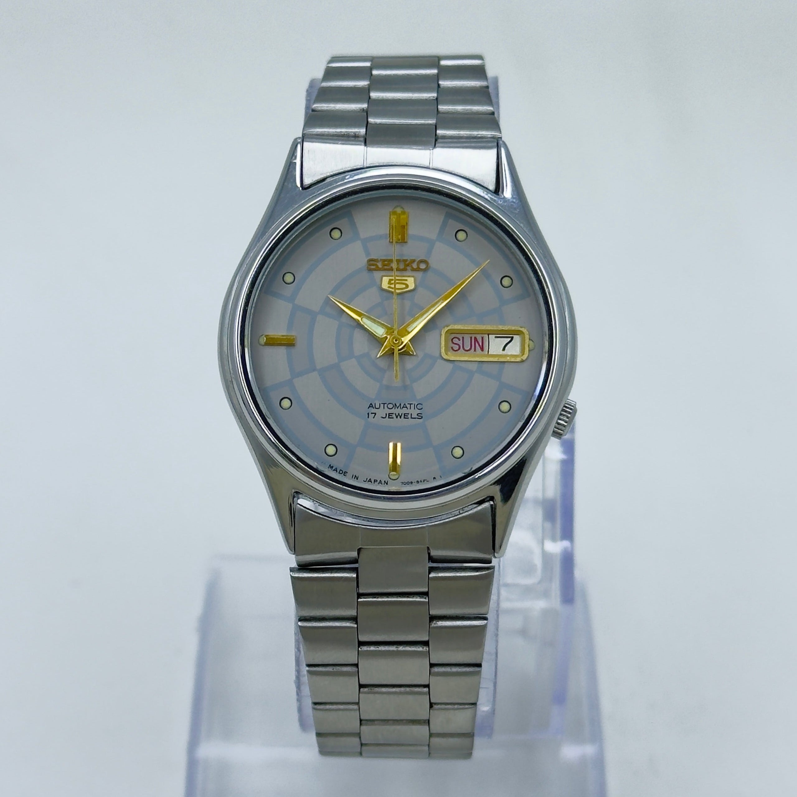 Vintage Seiko 5 Automatic 17J Men's Wristwatch Japan Made
