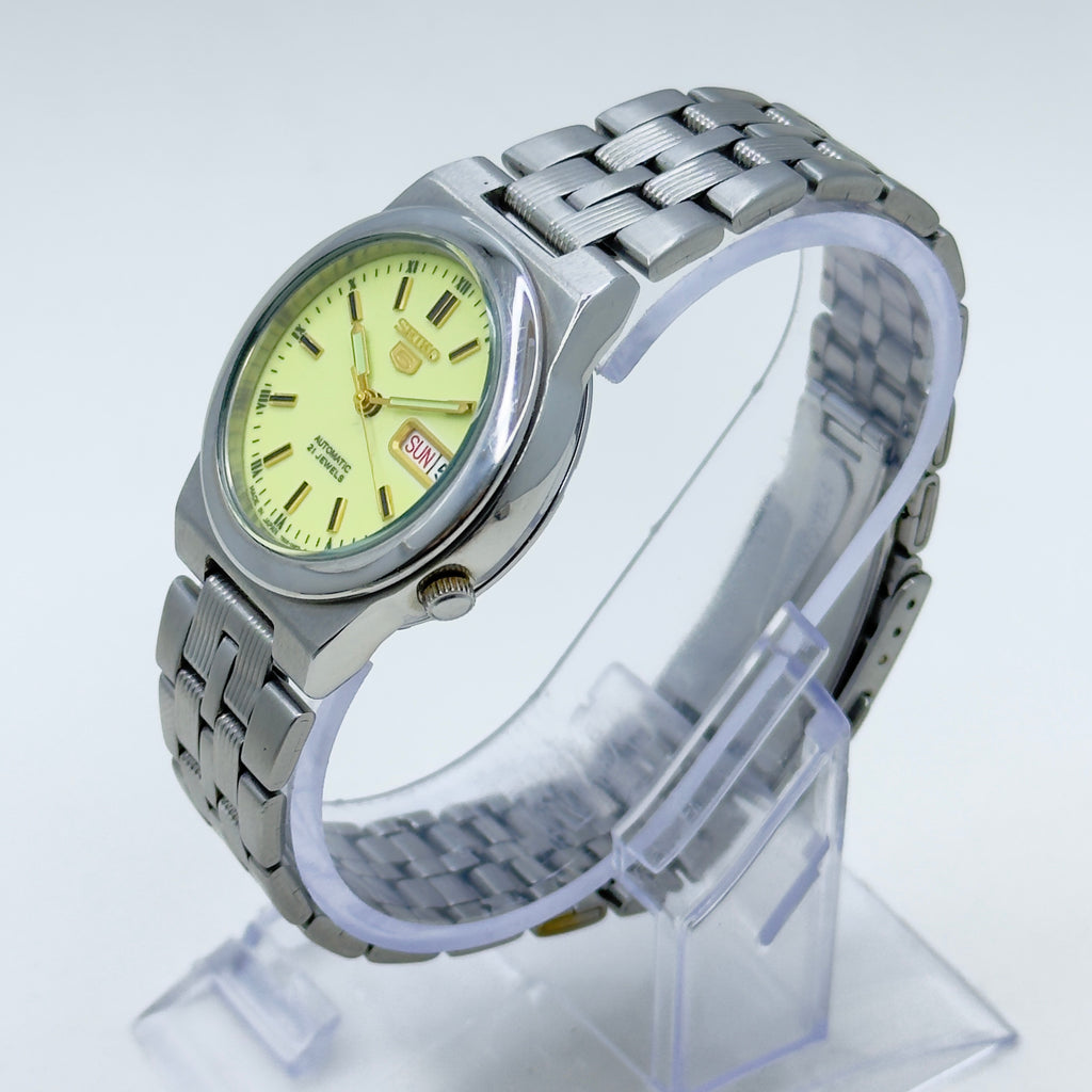 Vintage Seiko 5 - Automatic Watch Day/Date Stainless Steel Japan Made