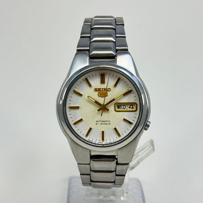 Seiko 5 - Automatic Men's Wristwatch Day Date Japan Made Main Image
