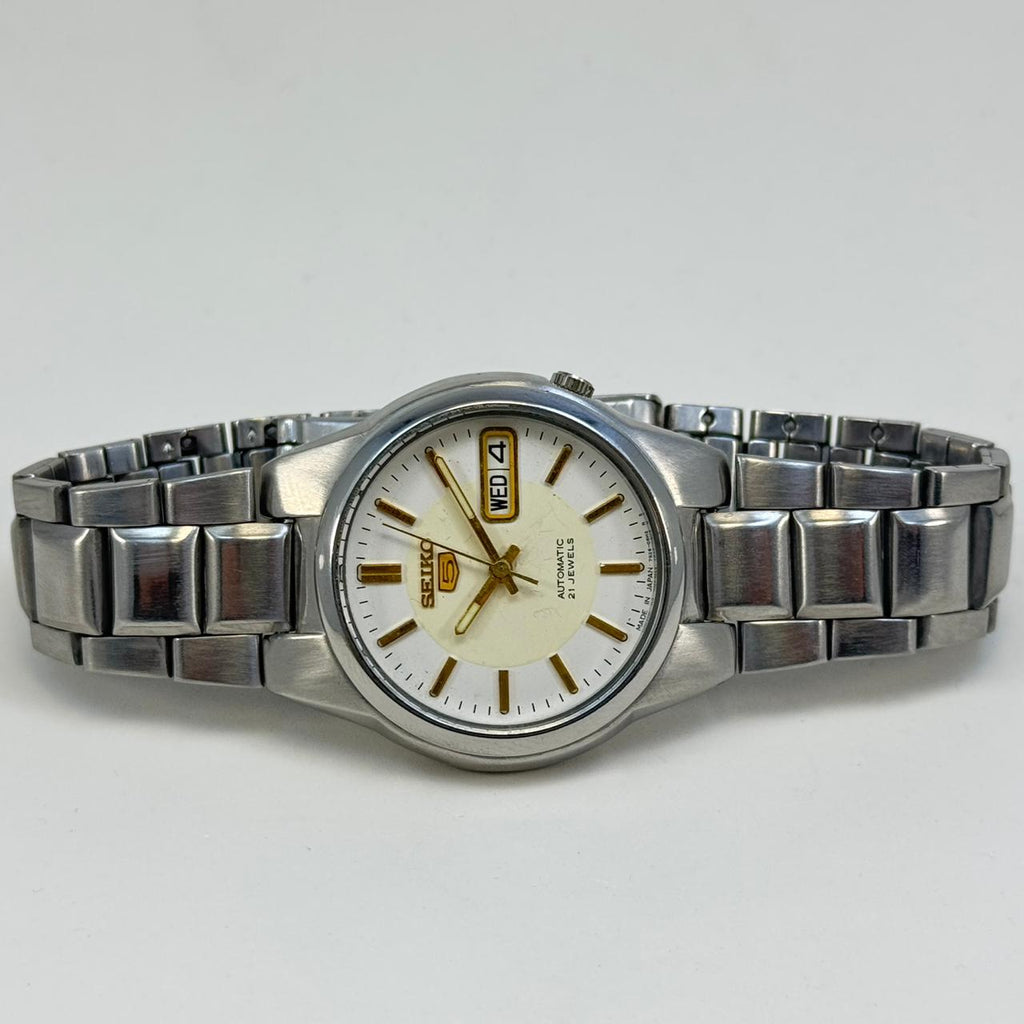Seiko 5 - Automatic Men's Wristwatch Day Date Japan Made