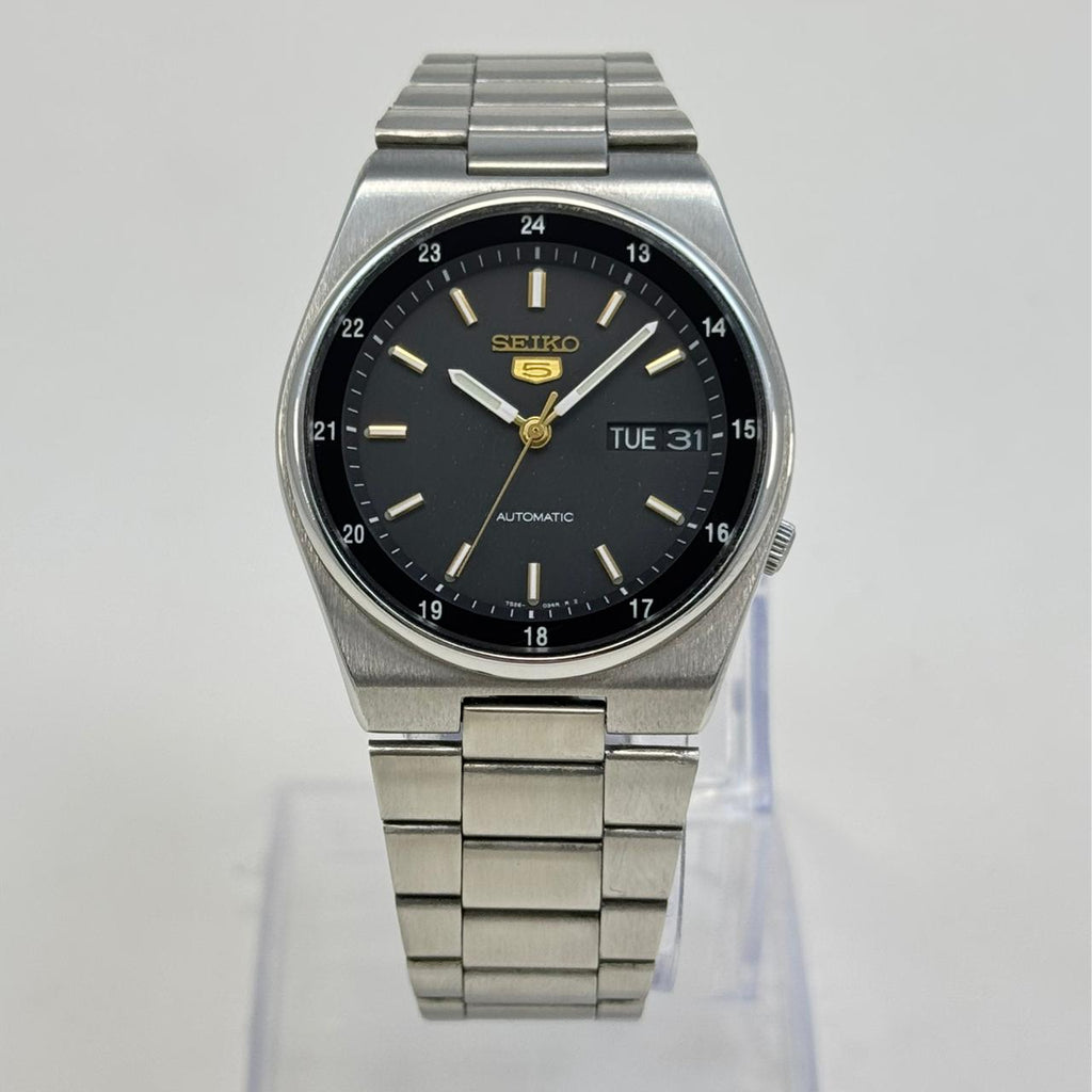 Seiko 5 - Automatic Black Dial 36mm Classic Men's Watch Vintage Japan