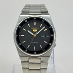 Seiko 5 - Automatic Black Dial 36mm Classic Men's Watch Vintage Japan