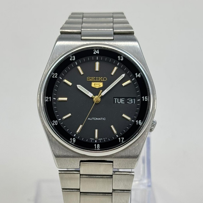 Seiko 5 - Automatic Black Dial 36mm Classic Men's Watch Vintage Japan Main Image