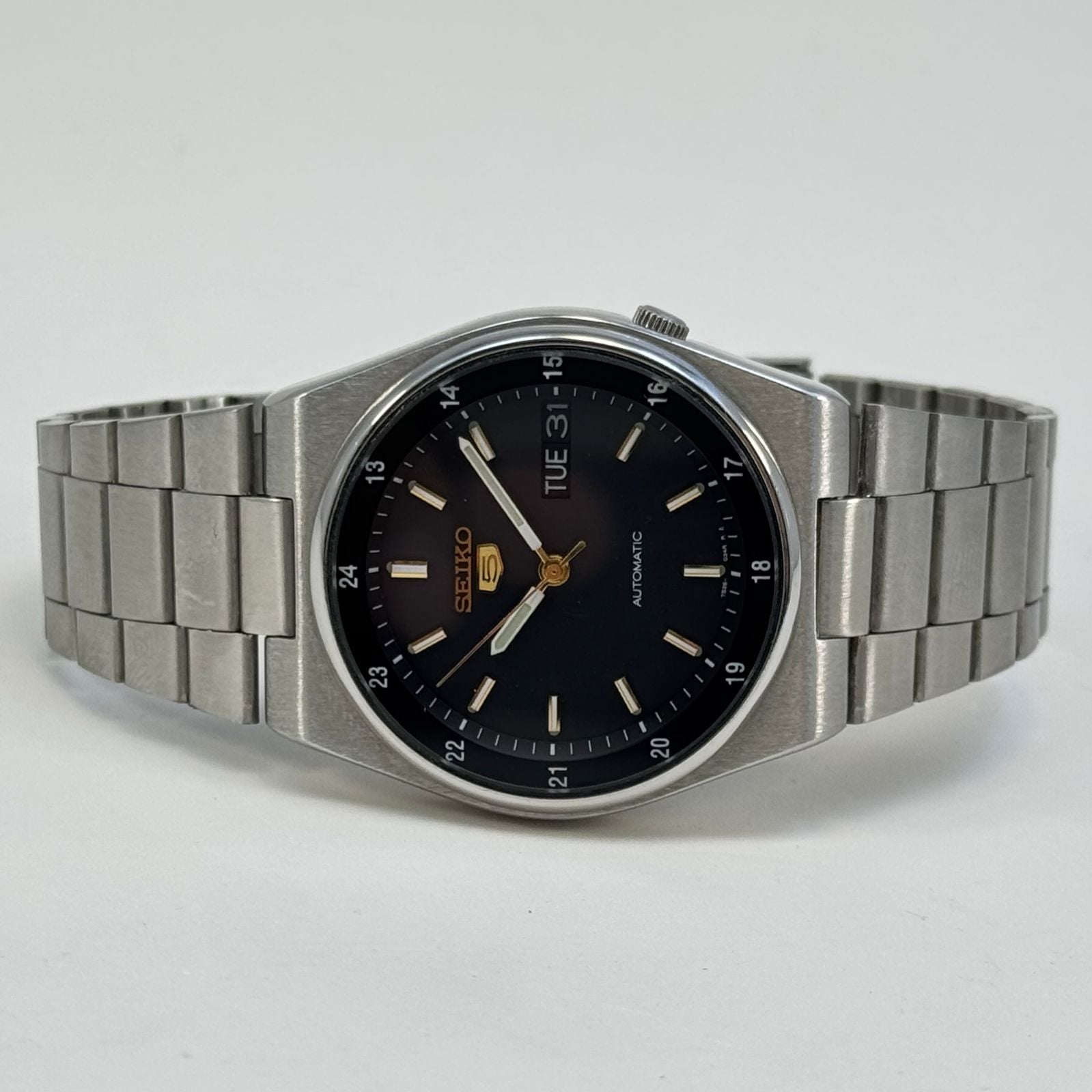 Seiko 5 - Automatic Black Dial 36mm Classic Men's Watch Vintage Japan