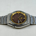 Vintage Seiko 5 Automatic Watch 17 Jewels Brown Dial Day-Date Japan Made.