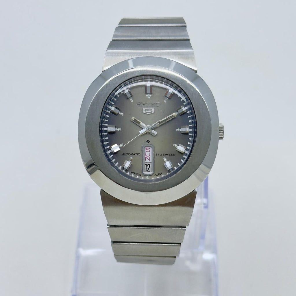 Seiko 5 Automatic 6319-5030 Vintage Watch – Smoky Grey Dial, Day-Date, 40mm Japan