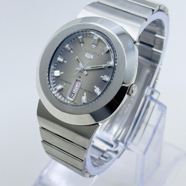 Seiko 5 Automatic 6319-5030 Vintage Watch – Smoky Grey Dial  Japan Hover Image