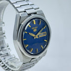 Seiko 5 - 6309-8170 Automatic Men's Watch 17 Blue Dial Japan Made Rare Vintage