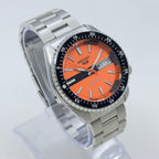 Seiko 5 Sports Diver Mod: Orange Dial Automatic Stainless Steel Watch