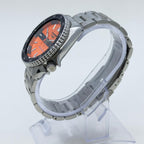 Seiko 5 Sports Diver Mod: Orange Dial Automatic Stainless Steel Watch