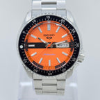 Seiko 5 Sports Diver Mod: Orange Dial Automatic Stainless Steel Watch