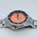 Seiko 5 Sports Diver Mod: Orange Dial Automatic Stainless Steel Watch