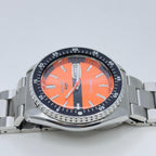 Seiko 5 Sports Diver Mod: Orange Dial Automatic Stainless Steel Watch