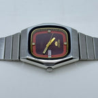 Vintage Seiko 5 Automatic Watch 23 Jewels Maroon Dial Day-Date Japan Made