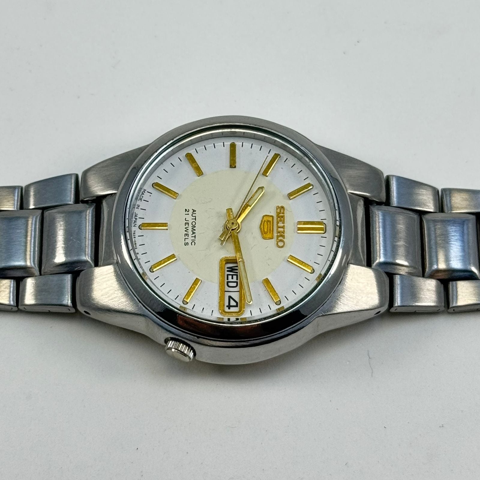 Seiko 5 - Automatic Men's Wristwatch Day Date Japan Made