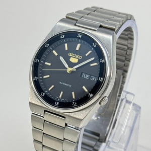 Seiko 5 - Automatic Black Dial 36mm Classic Men's Watch Vintage Japan