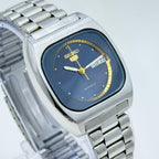 Seiko 5 - Automatic Men's Wristwatch Classic Blue Dial Vintage Japan made