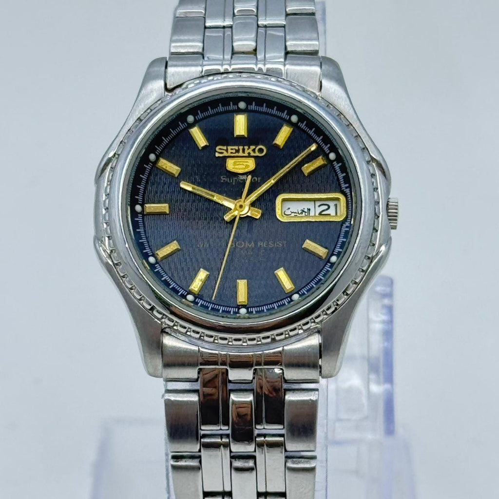 Seiko 5 Superior 7S36-0210 Automatic Men's Wristwatch Vintage Japanese