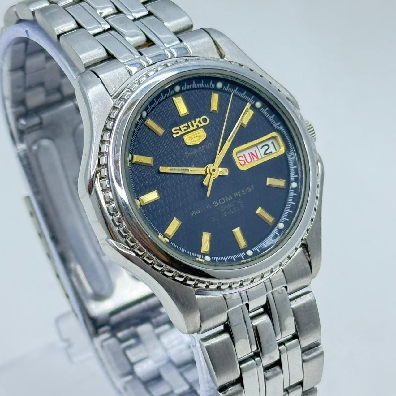 Seiko 5 Superior 7S36-0210 Automatic Men's Wristwatch Vintage Japanese