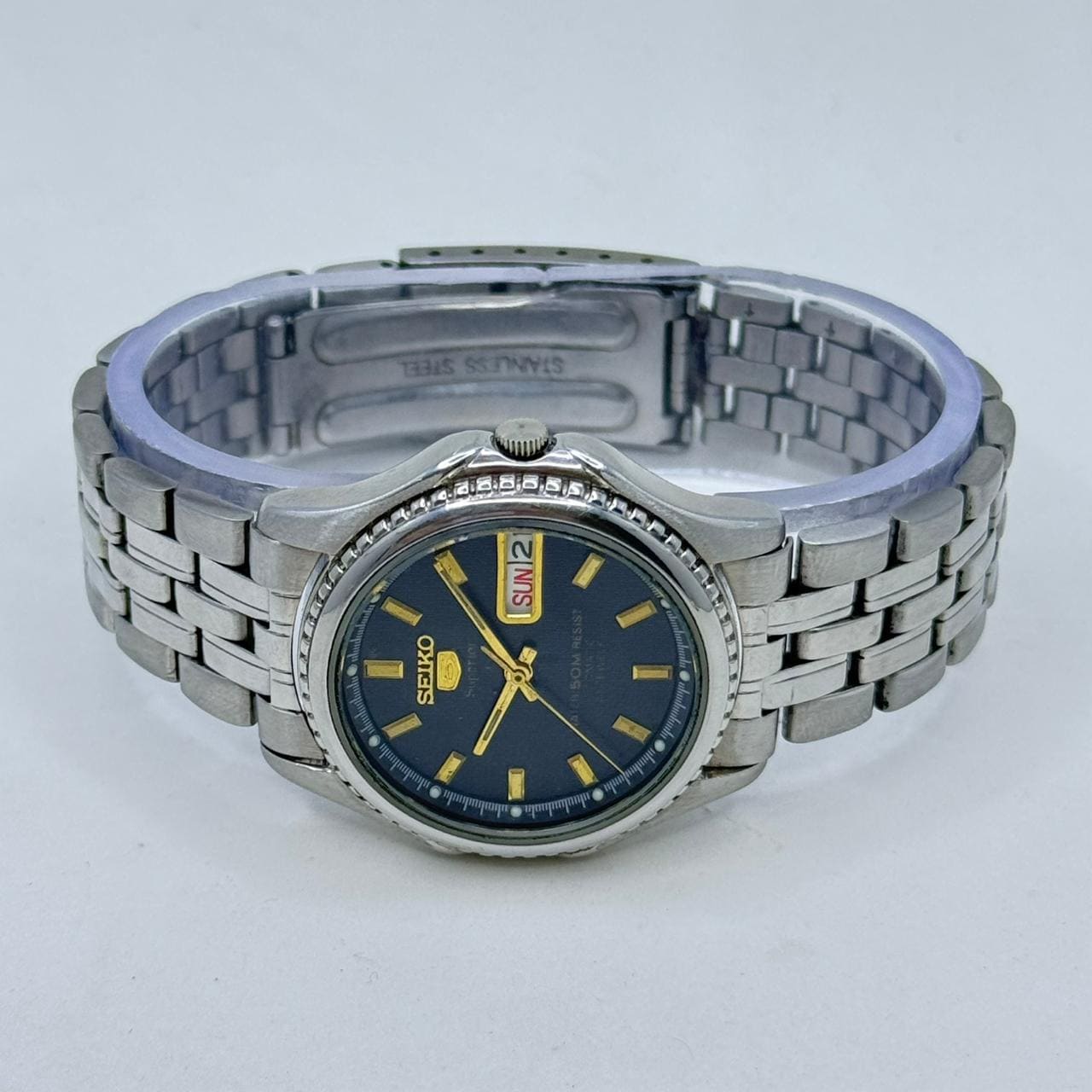 Seiko 5 Superior 7S36-0210 Automatic Men's Wristwatch Vintage Japanese