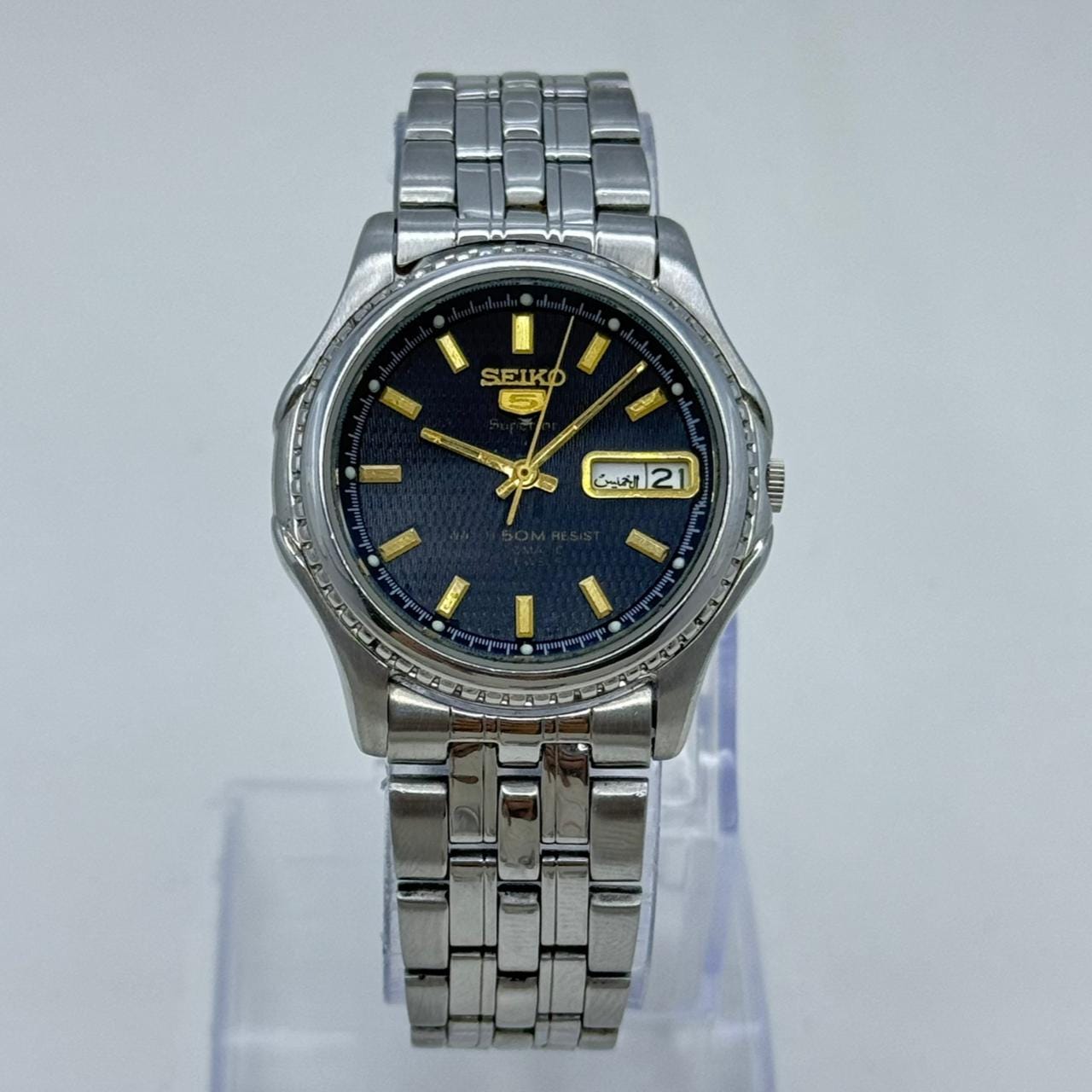 Seiko 5 Superior 7S36-0210 Automatic Men's Wristwatch Vintage Japanese