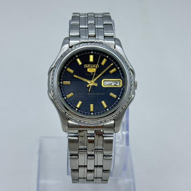 Seiko 5 Superior 7S36-0210 Automatic Men's Wristwatch Vintage Japanese Main Image