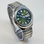 Seiko 5 - Custom Vintage Style Automatic Mens Watch 6309 Olive Green